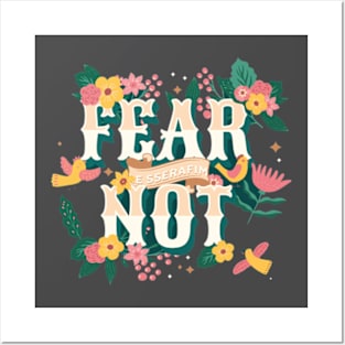 Le sserafim fear not typography piona | Morcaworks Posters and Art